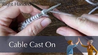 How to Knit the Cable Cast On: Right-Handed Knitting Technique