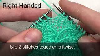 How to Work a 1/1 Right Purl Twist (1/1 RPT) Without A Cable Needle - (RH & LH)
