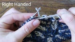 Brioche Purl (brioche p) - RH & LH