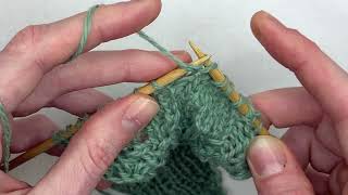Reverse Half Yarnover (Continental Style) - RH & LH