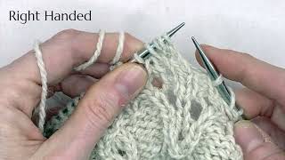 How to Knit a Bobble Stitch in Slow Motion:  Reverse Knitting without Turning Your Work
