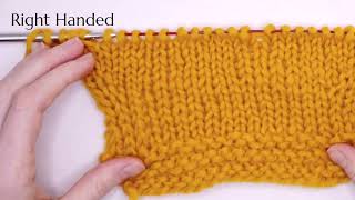 How to Knit a Make 1 Left (M1L) Stitch in Slow Motion for Beginners
