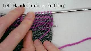 Alternating Skeins: Knitting Tutorial for Left-Handed Mirror Knitters