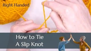 How to Tie a Slip Knot for Total Beginners - Essential Slipknot Knitting Tutorial