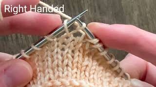 Knit through the Back Loop (ktbl) - RH & LH