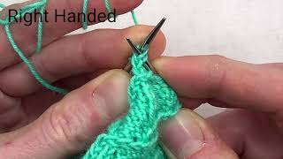 How to Work the 1/1 Left Purl Twist (1/1 LPT) Without A Cable Needle (RH & LH)