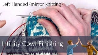 Finishing an Infinity Cowl with Kitchener Stitch