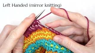 How to Knit the Drop Stitch for Left-Handed Knitters
