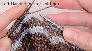 Master the Central Double Decrease (cdd):  A Guide for Left-Handed mirror knitters