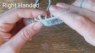 Short Rows: Resolve as Purl - RH & LH