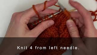 4-1 Right Purl Cross Cable