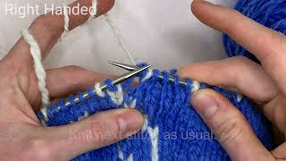 Right Lifted Increase (RLI) - Right & Left Handed