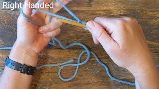 Long Tail Cast On - RH & LH