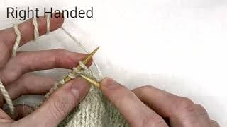 Knit 2 together (K2tog) - RH & LH
