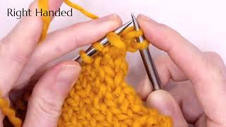 How to Knit a Make 1 Right (m1R) in Slow Motion - Knitting Stitch Tutorial