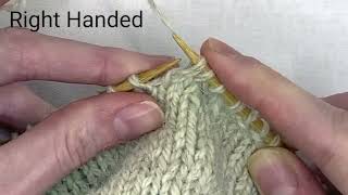 Slip Slip Knit (SSK) Decrease - RH & LH